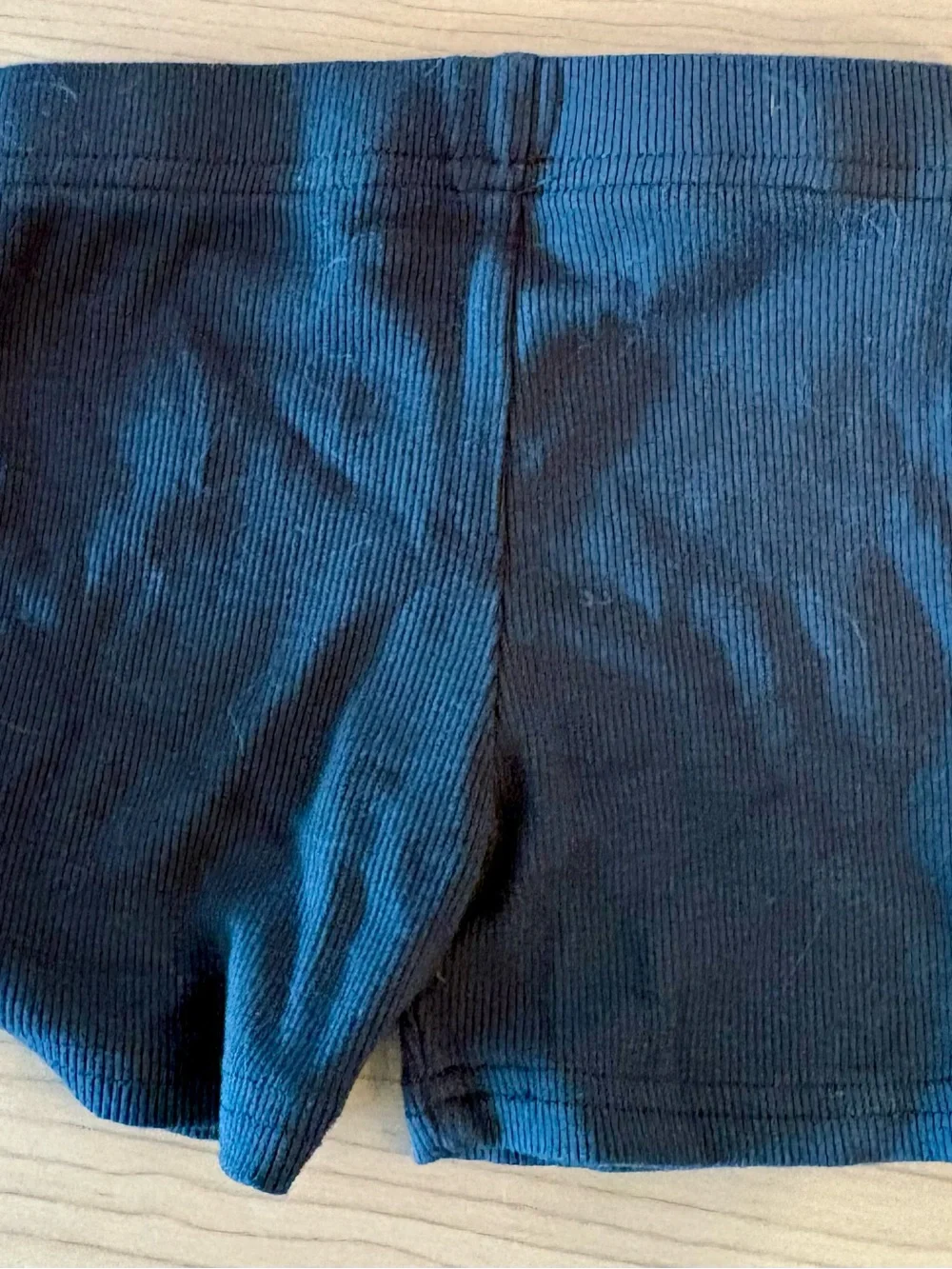 Little Bipsy Gray Ribbed Stretch Shorts - 18-24M